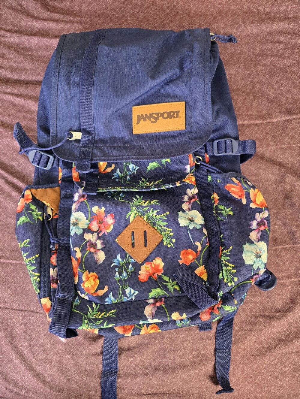 JanSport Floral Print Backpack